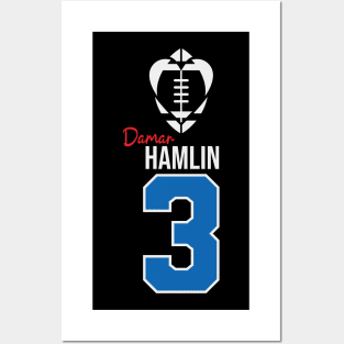 Damar hamlin 3 Posters and Art